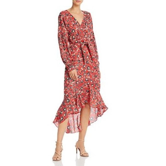 💎🎁Parker Kinsale Floral Silk Midi Dress